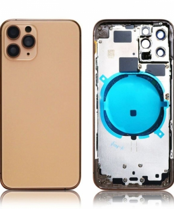 iPhone 11 Pro Max Back Housing with Power Flex in Gold
