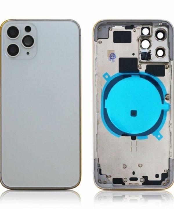 iPhone 11 Pro Max Back Housing with Power Flex in White