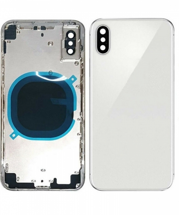 iPhone X Battery Cover Housing White with Power Flex