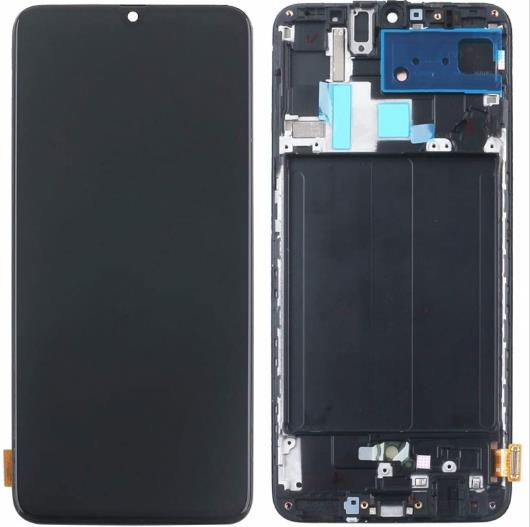 Galaxy A70 A705 LCD Assembly with Frame(ServicePack）