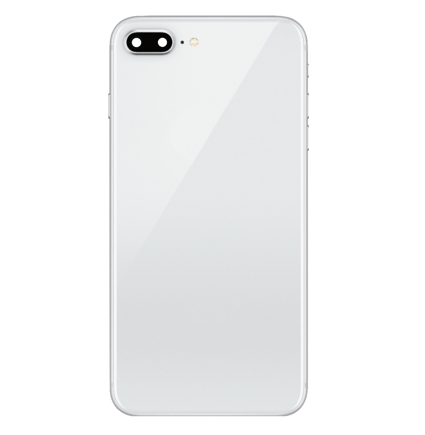 iPhone 8 Plus White Back Glass Battery Cover + Adhesive +Camera Lens