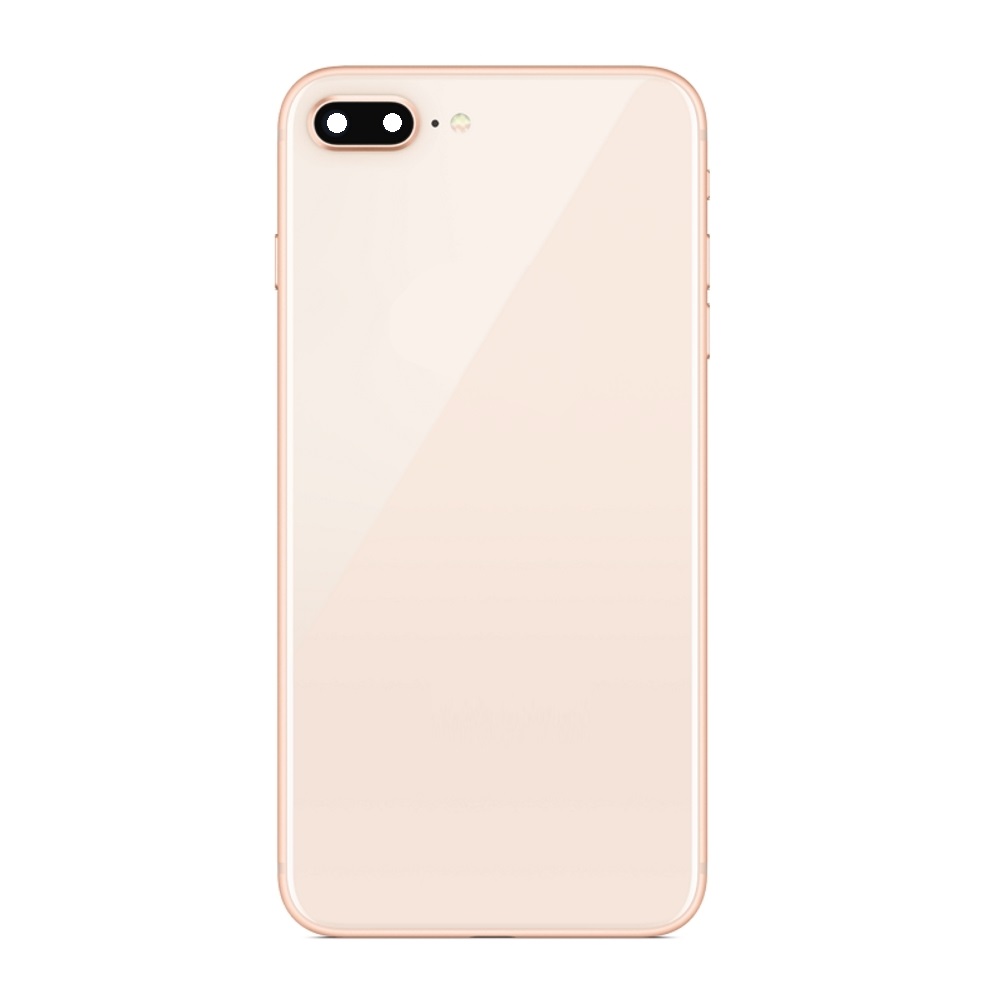 iPhone 8 Plus Gold Back Glass Battery Cover + Adhesive +Camera Lens
