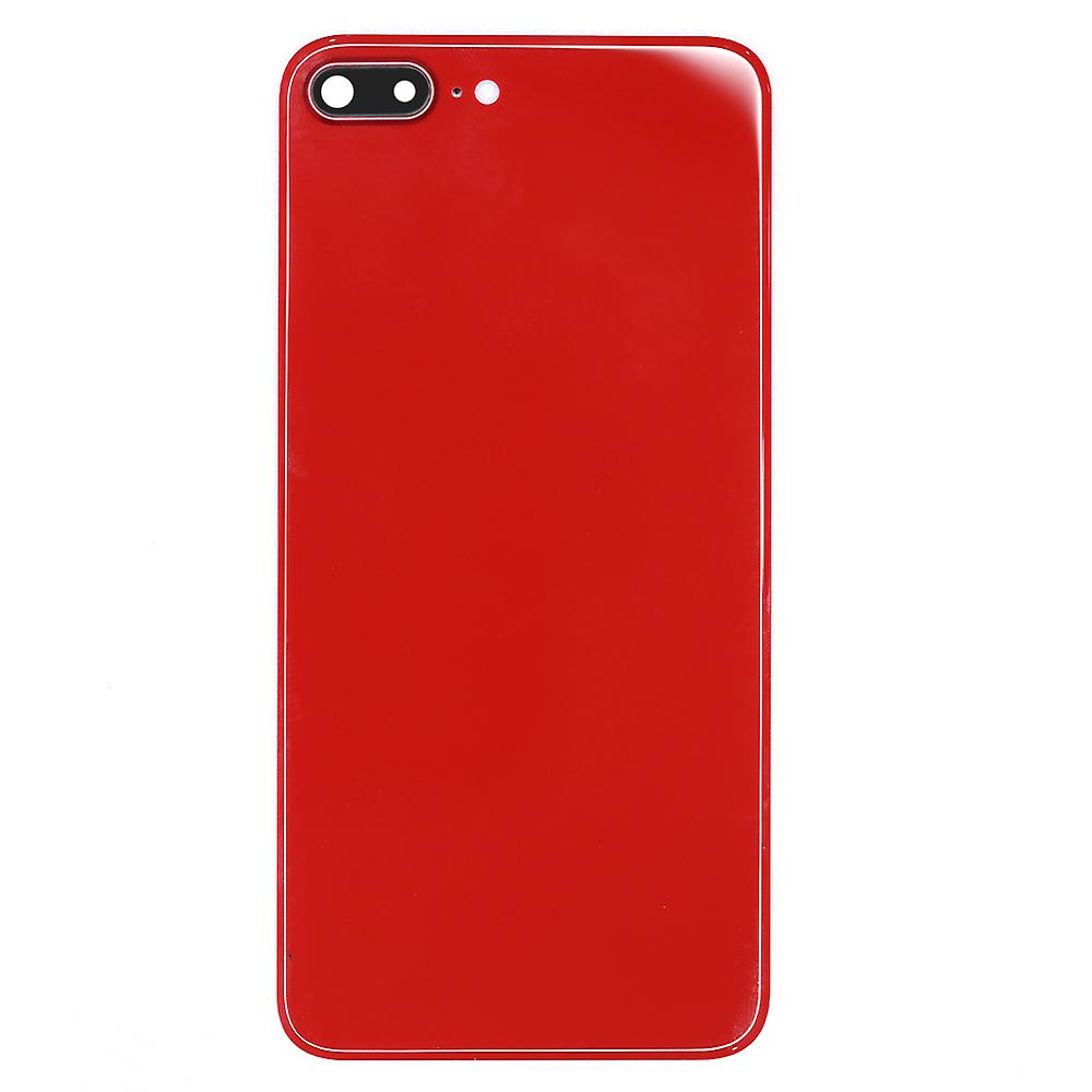 iPhone 8 Plus Red Back Glass Battery Cover + Adhesive +Camera Lens