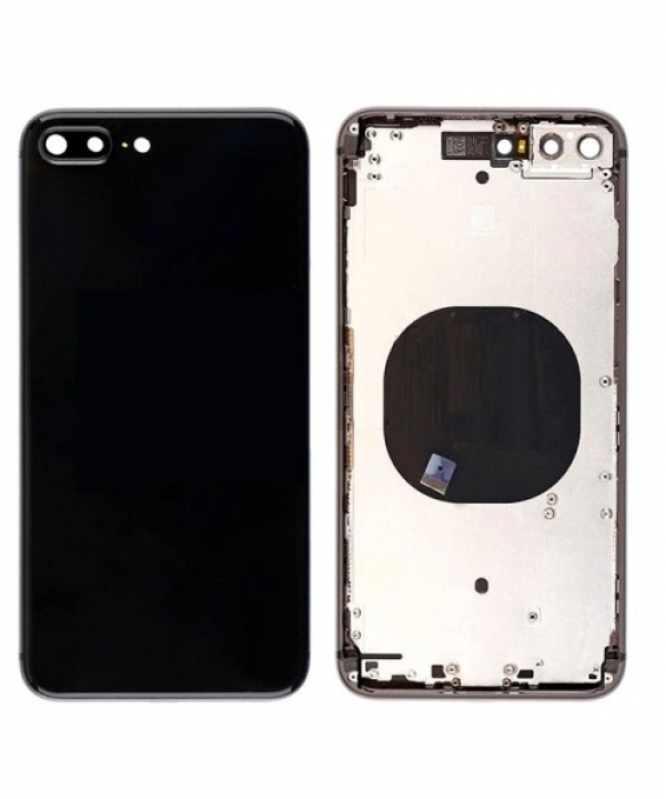 iPhone 8 Plus Back Battery Cover Housing without small parts in Black