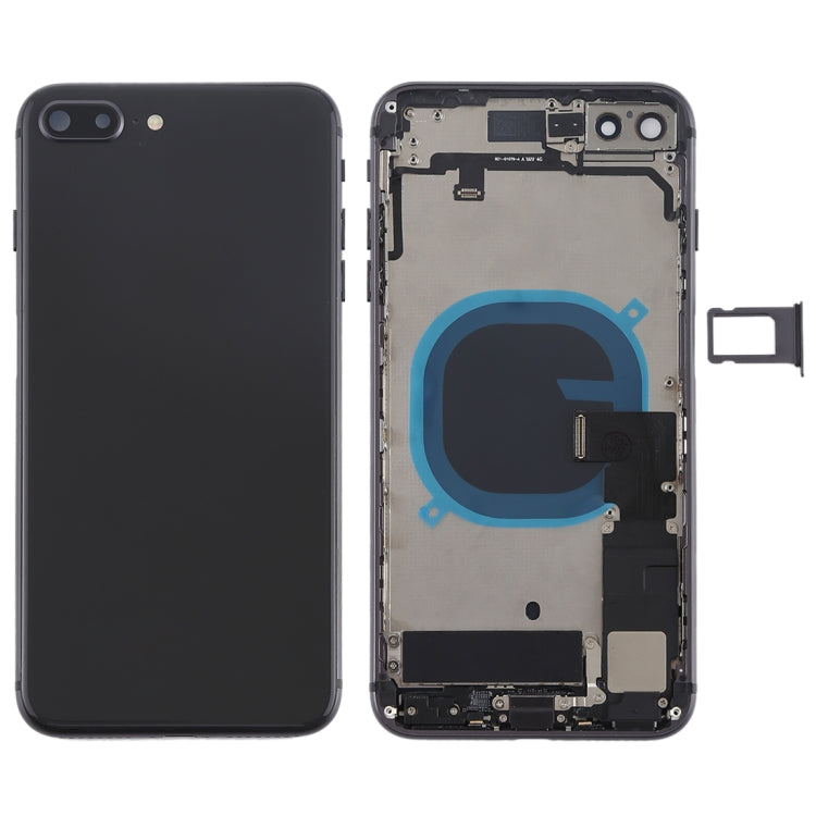 iPhone 8 Plus Back Battery Cover Housing with Small Parts in Black