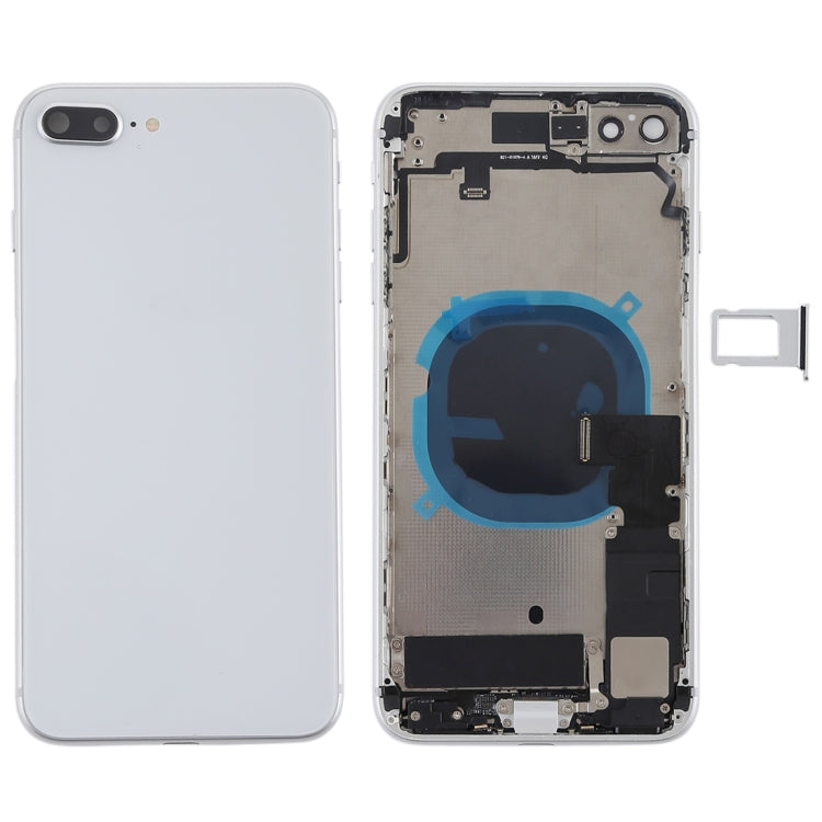 iPhone 8 Plus Back Battery Cover Housing with Small Parts in White