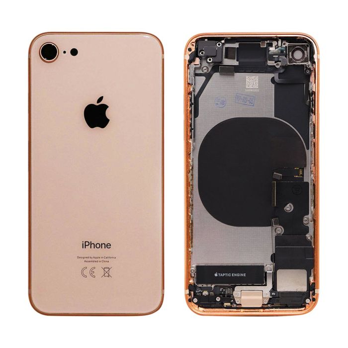 iPhone 8 Plus Back Battery Cover Housing with Small Parts in Gold