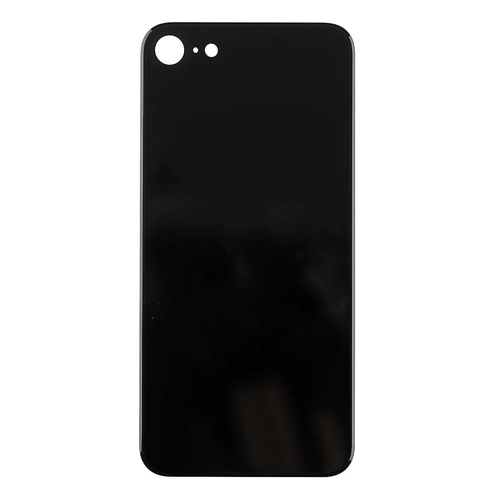iPhone SE 2020 Rear Glass Back Cover (Big Hole) in Black