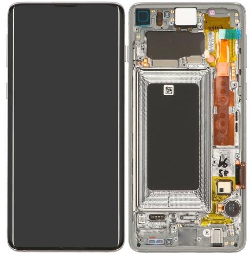 Galaxy S10 G973 LCD Assembly in White(ServicePack)