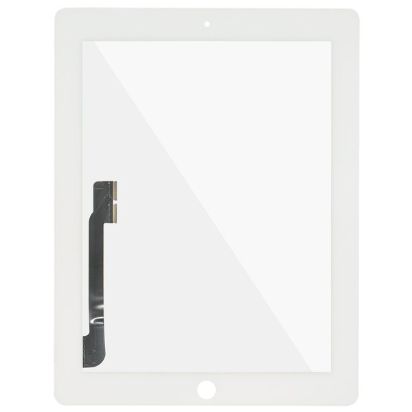 iPad 4/3 Digitizer With Home Button White