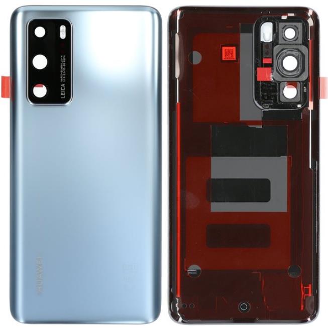 Huawei P40 Back Battery Cover in Silver