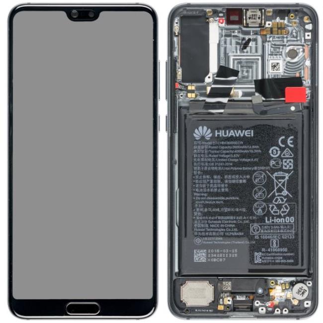 Huawei P20 Pro LCD Assembly in Black(Service Pack)
