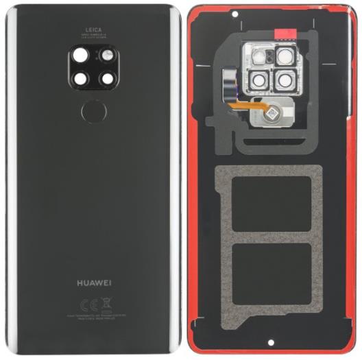 Huawei Mate 20 Back Battery Cover in Black NO LENS