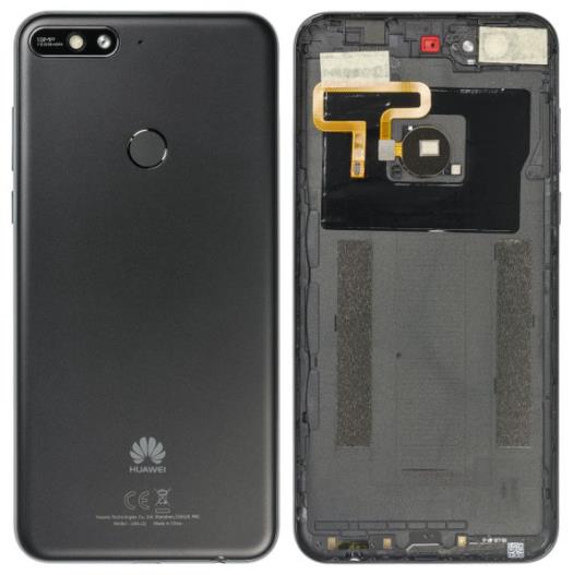 Huawei Y7 2018 Back Cover in Black