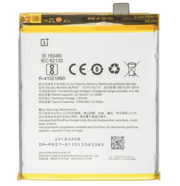 Oneplus 6 Battery