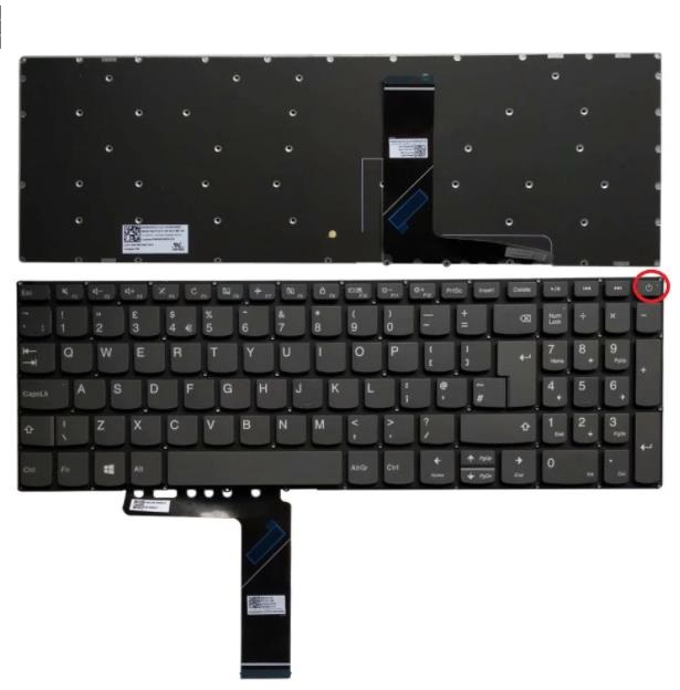 Lenovo Ideapad 330-15 330-17 Keyboard with Power Button 