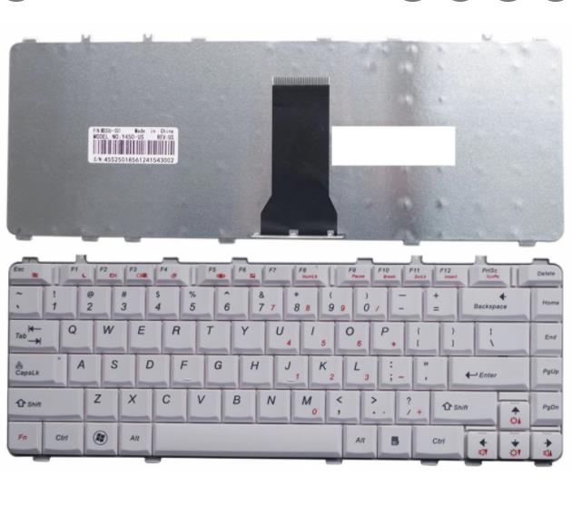 Lenovo Y450/450/460/550/560 V460 B460 Keyboard in White