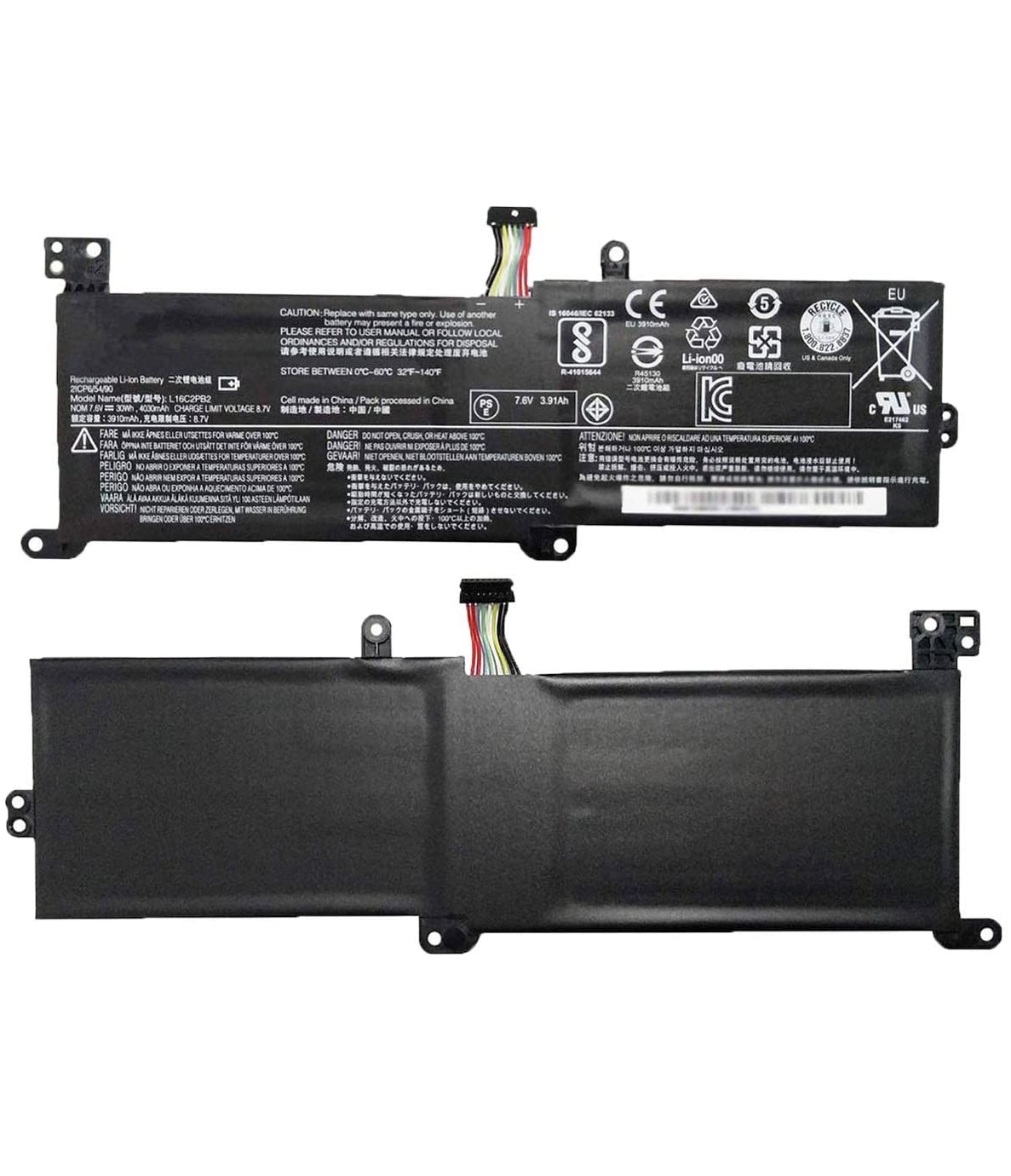 Battery L16M2PB1 for Lenovo IdeaPad 320-14 320-15 330-15 520-15 