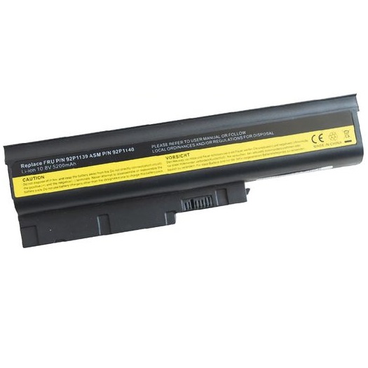 Battery 42T5225 for Lenovo IBM ThinkPad T60 T60p T61 R60 R60e R60i R61 R61i T61p R500 SL500 W500