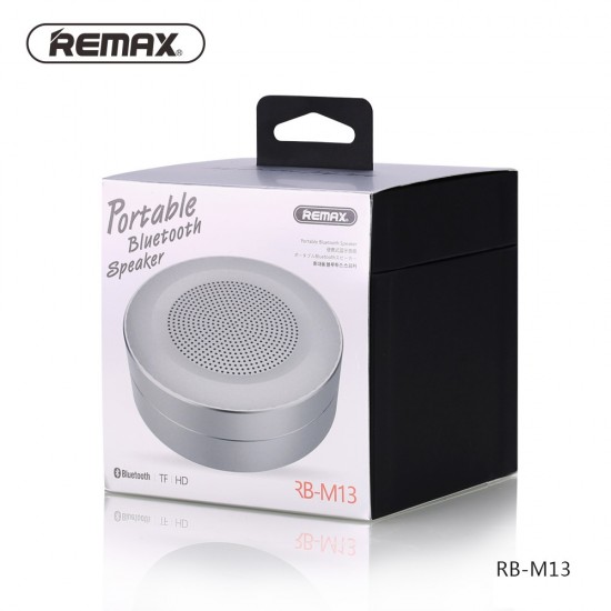 Remax RB-M13 Black and Silver Speaker Bluetooth Portable