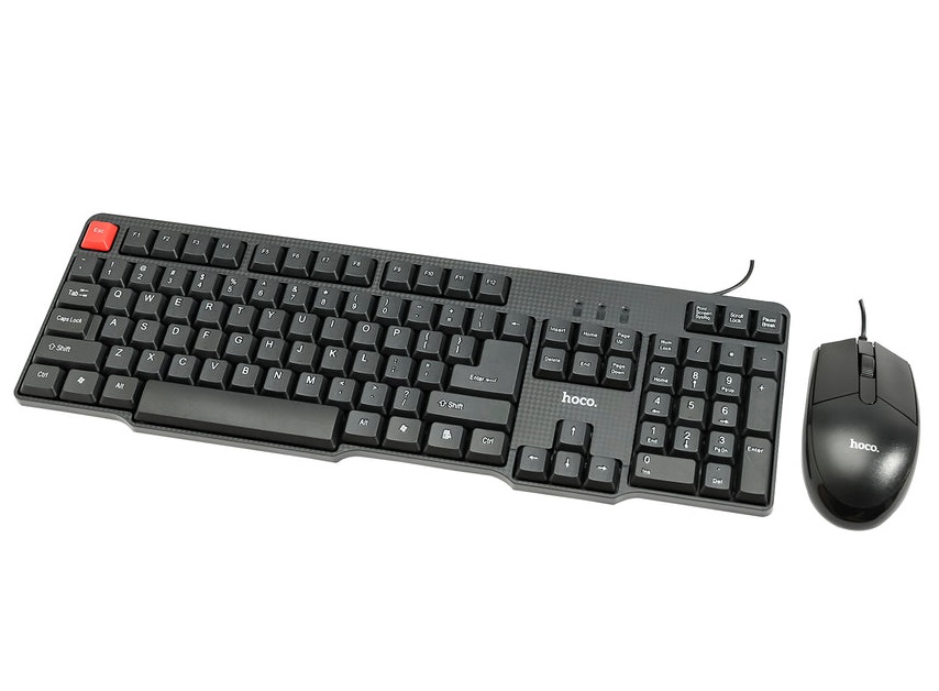 HOCO GM16 Wire Mouse and Keyboard Set