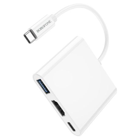 Borofone DH4 Type C to USB 3.0 HDMI PD Adapter