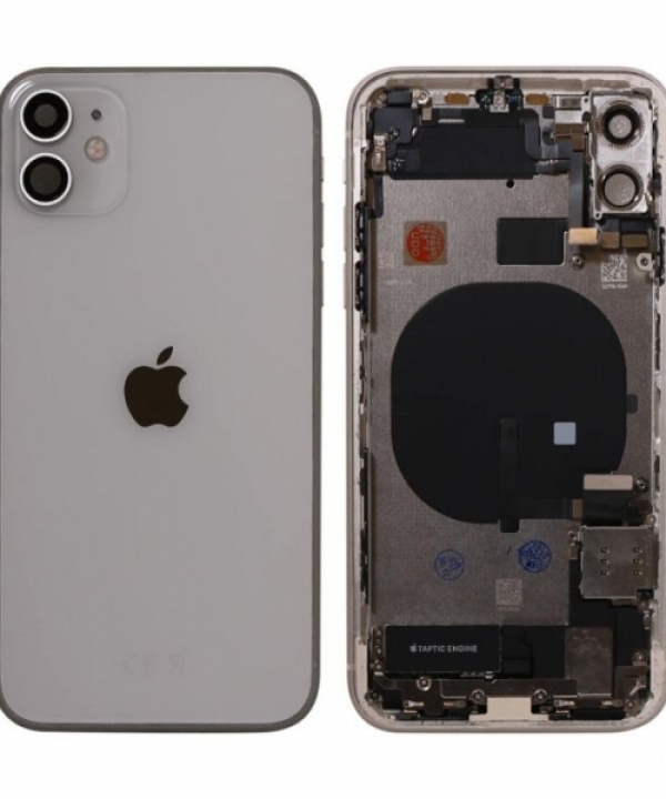 iPhone 11 Back Housing with Small Parts in White