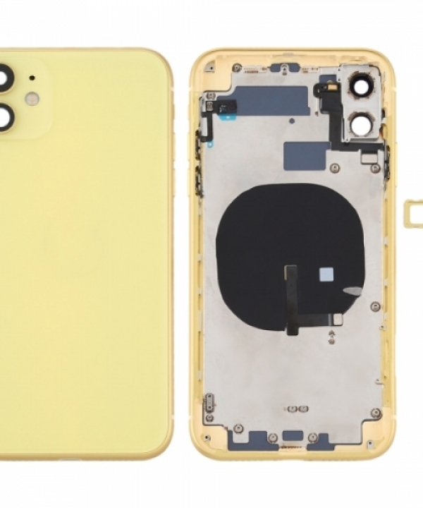 iPhone 11 Back Housing without Small Parts in Yellow