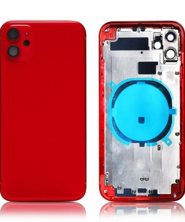 iPhone 11 Back Housing without Small Parts in Red