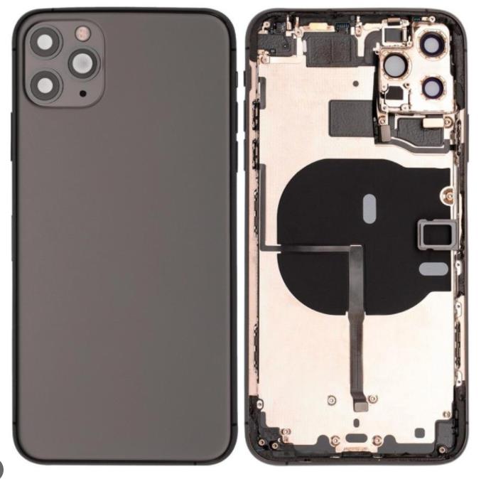 iPhone 11 Pro Back Housing with Power Flex in Black