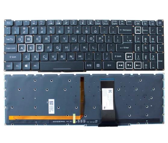 Acer Nitro 5 AN515-43/54/55 AN517-51/52 AN715-51 Keyboard in Black