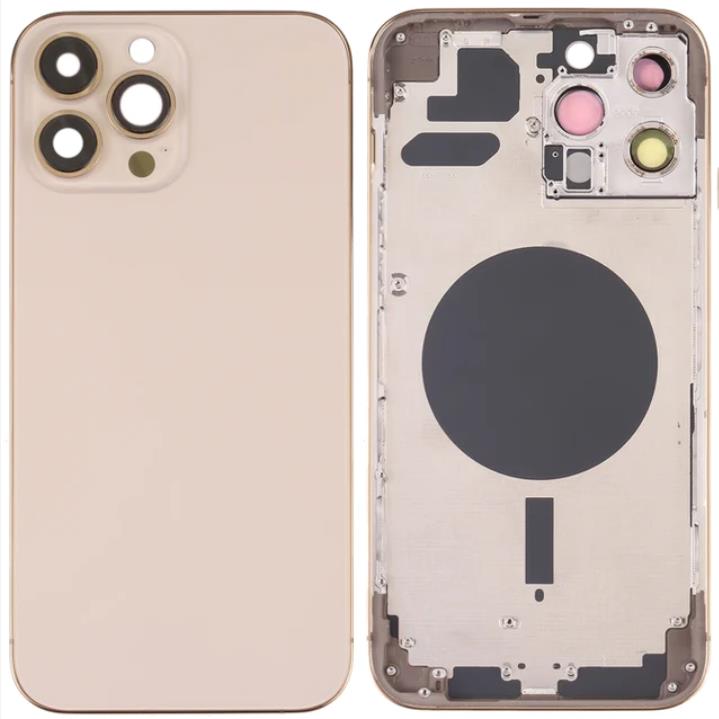 iPhone 13 Pro Max Housing with power Flex in Gold