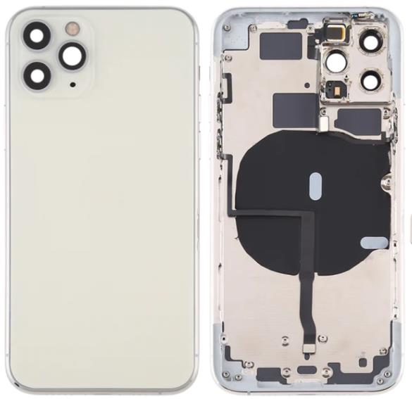 iPhone 11 Pro Back Housing with Power Flex in White