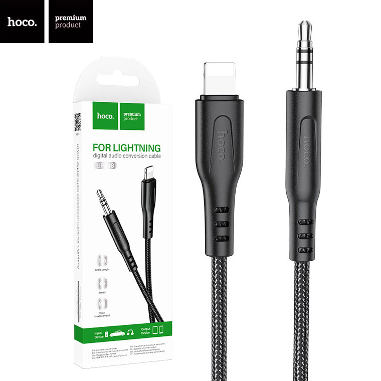 HOCO UPA18 lightning to 3.5mm audio cable 1M
