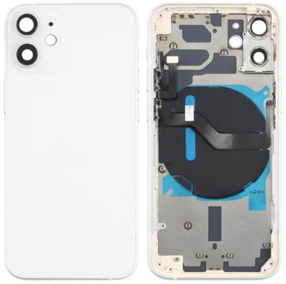 iPhone 12 Mini Housing with Power and Volume Flex in White