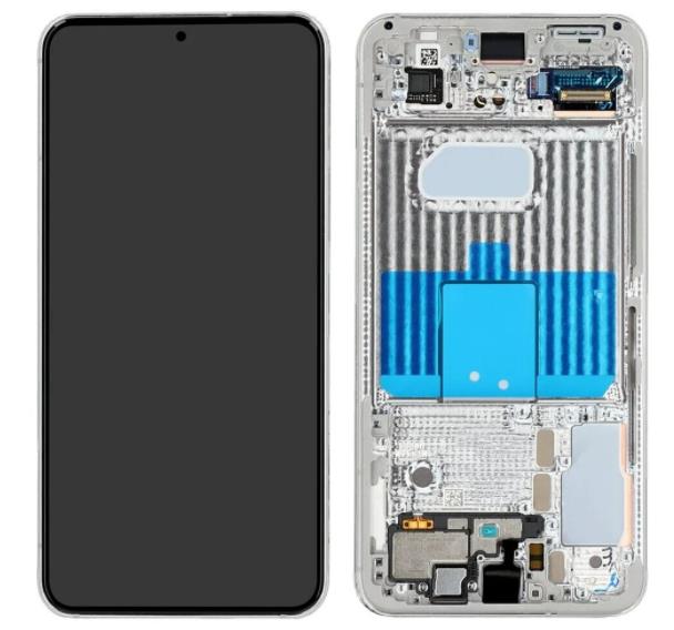 Galaxy S22 S901 LCD Assembly in White(ServicePack)