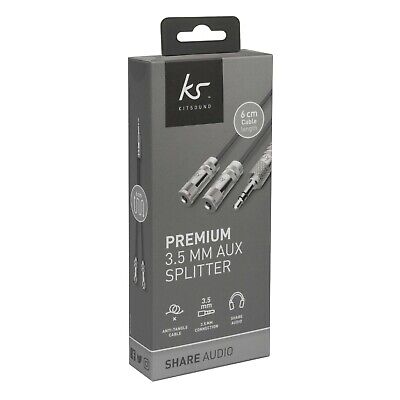 Kitsound Audio Splitter 3.5mm Jack To 2x3.5mm Sockets