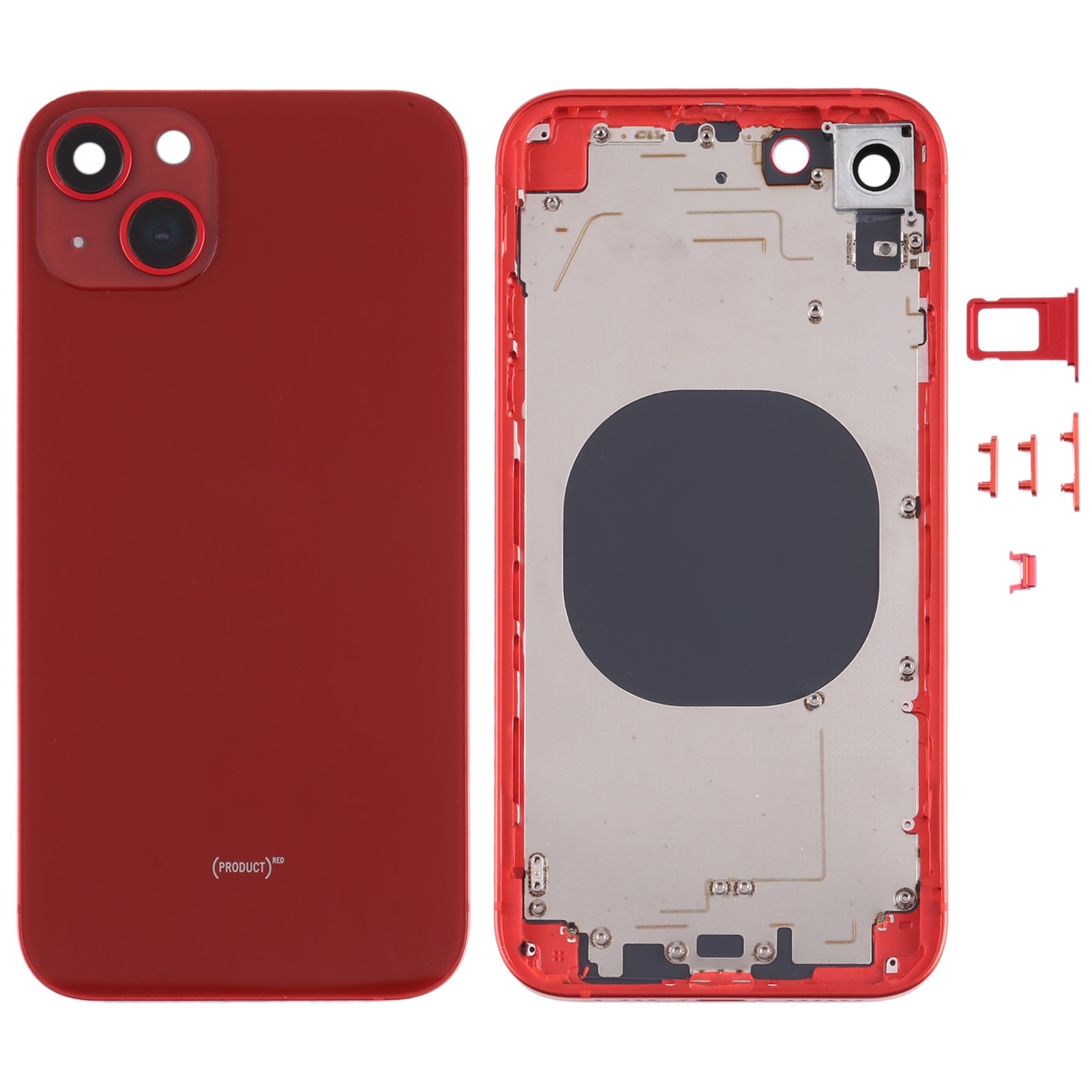 iPhone XR Back Housing without Small Parts in Red