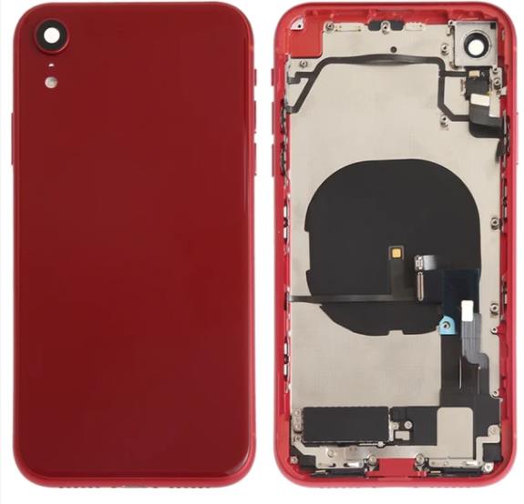 iPhone XR Back Housing with Small Parts in Red