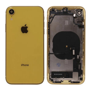 iPhone XR Back Housing with Small Parts in Yellow