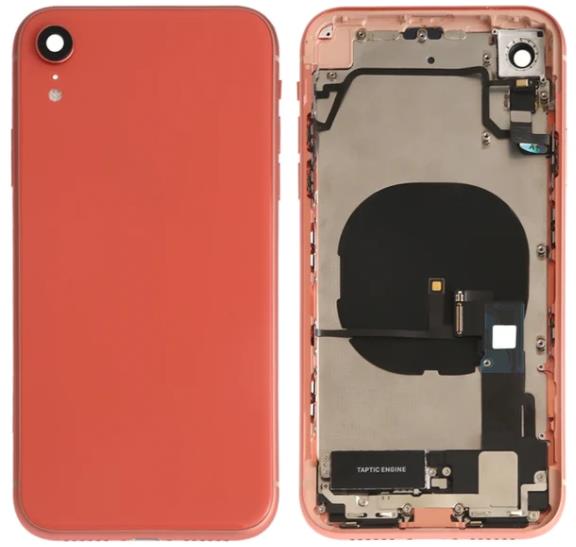 iPhone XR Back Housing with Small Parts in Orange