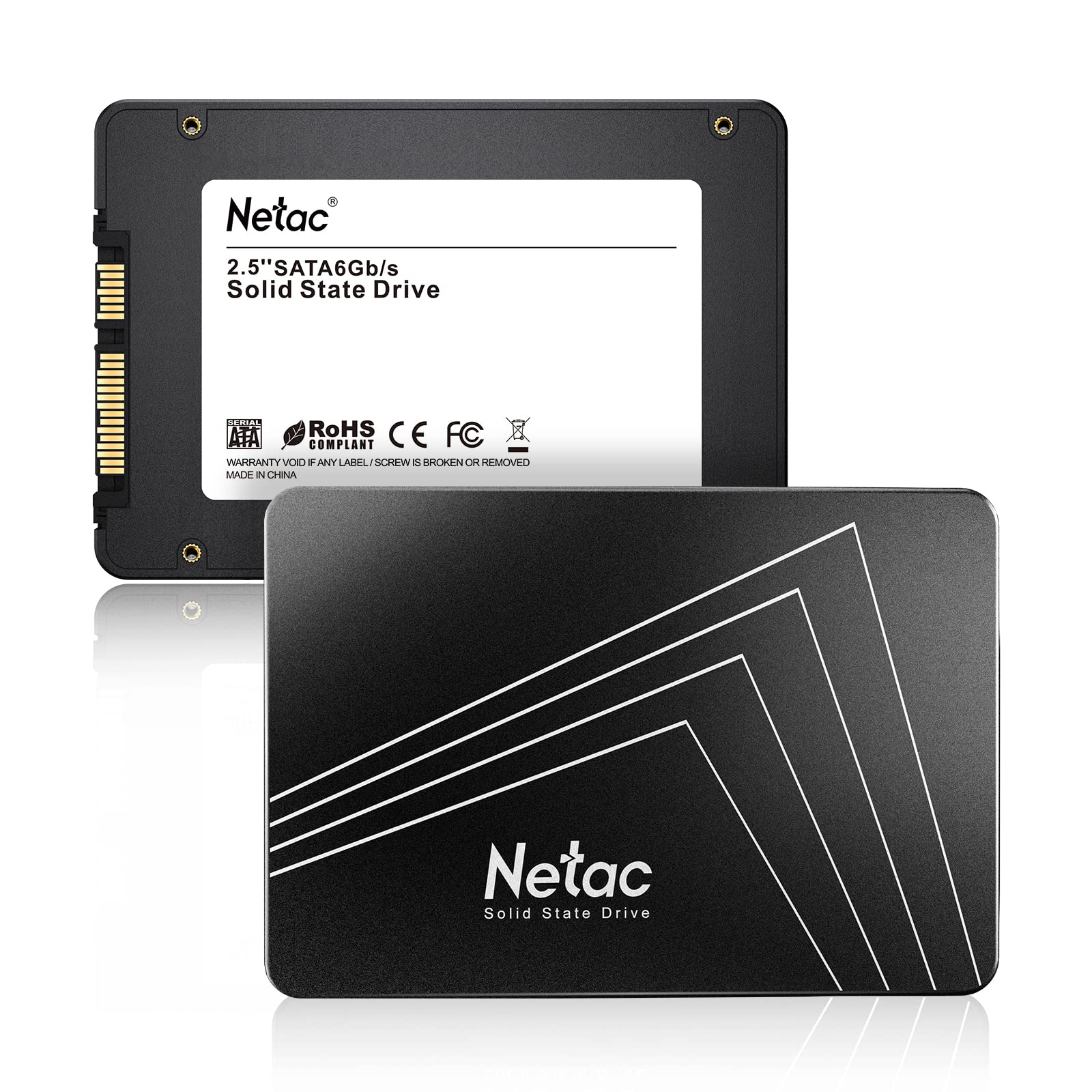 Netac 1TB SSD SATA 3.0 6Gb/s 2.5 Inch 3D NAND 510MB/s