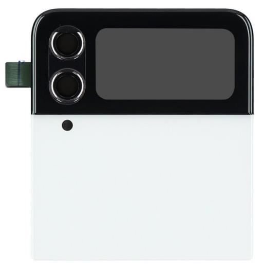 Galaxy Z Flip 4 Top Back Glass(Service Pack) in White