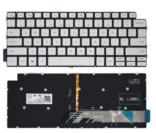 Dell Latitude 3301 3410 E3301 P114G P120G P113G P115G Laptop keyboard in Silver