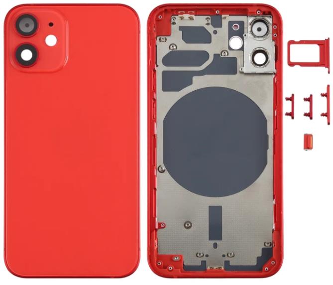 iPhone 12 Mini Housing without Parts in Red