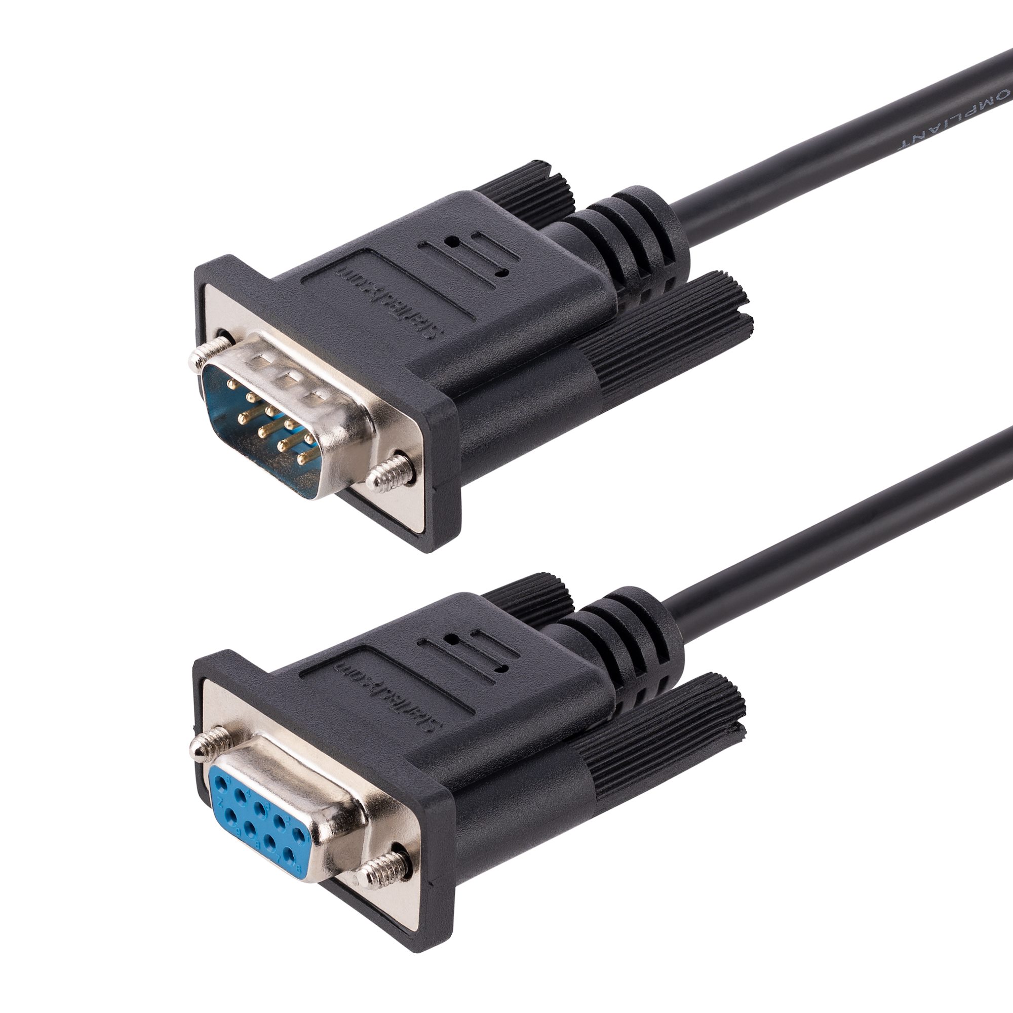 1m DB9 RS232 Serial Null Modem Cable F/M