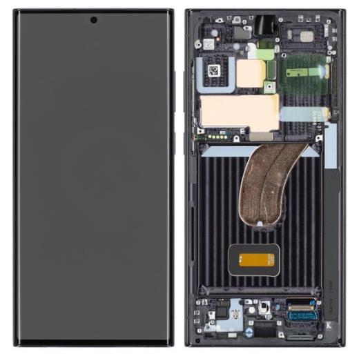 Galaxy S23 Ultra S918B LCD Assembly in Black(Refurbished)