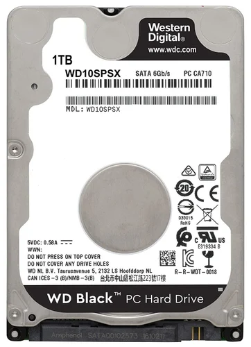 WD 1TB WD 2.5'' Laptop Hard Disk Drive