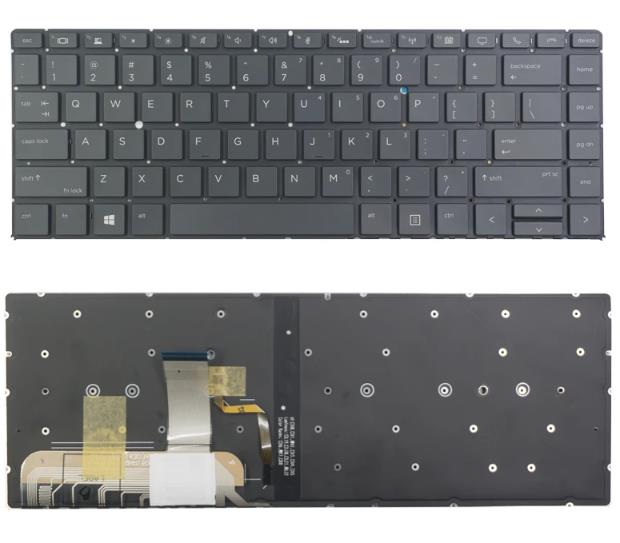 HP EliteBook x360 1040 G4 G5 Laptop US Keyboard Backlit No Frame Black