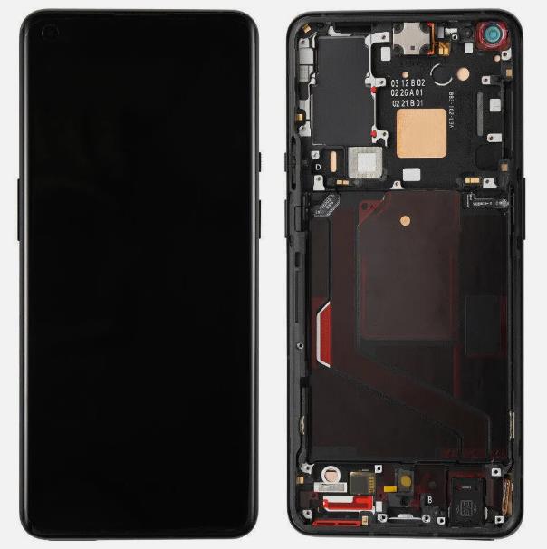 OnePlus 9 Pro LCD Assembly with Frame in Black
